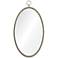 Port Jackson Antique Silver 22" x 40" Oval Wall Mirror