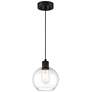 Port Nine 7 1/2" Wide Matte Black LED Mini Pendant