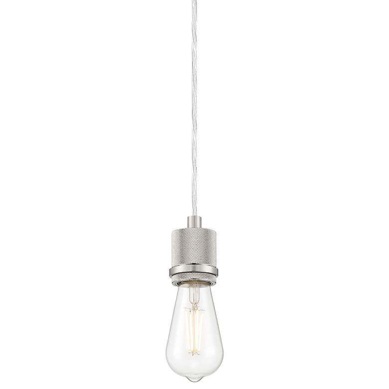 Image 1 Port Nine Bare Martini 2.25 inch Wide Brushed Steel  LED Pendant