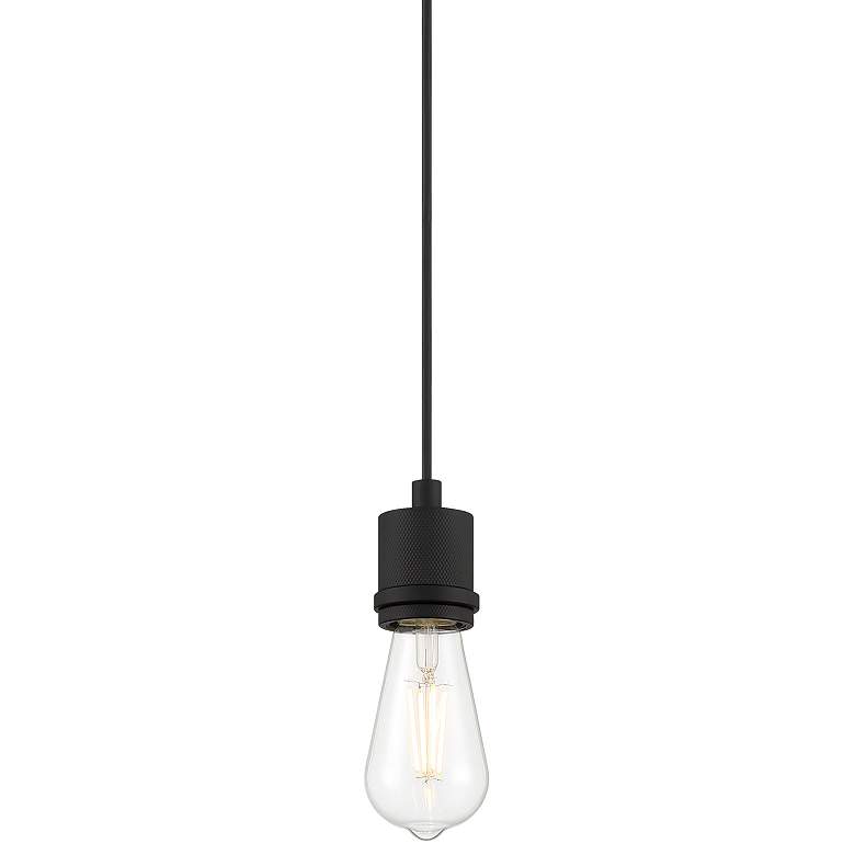Image 1 Port Nine Bare Martini 2.25" Wide Matte Black LED Pendant