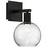 1_Port Nine Burgundy 12 1/4" High Matte Black LED Wall Sconce