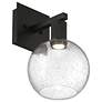 4_Port Nine Burgundy 12 1/4" High Matte Black LED Wall Sconce more views