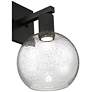5_Port Nine Burgundy 12 1/4" High Matte Black LED Wall Sconce more views