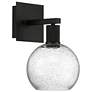 6_Port Nine Burgundy 12 1/4" High Matte Black LED Wall Sconce more views