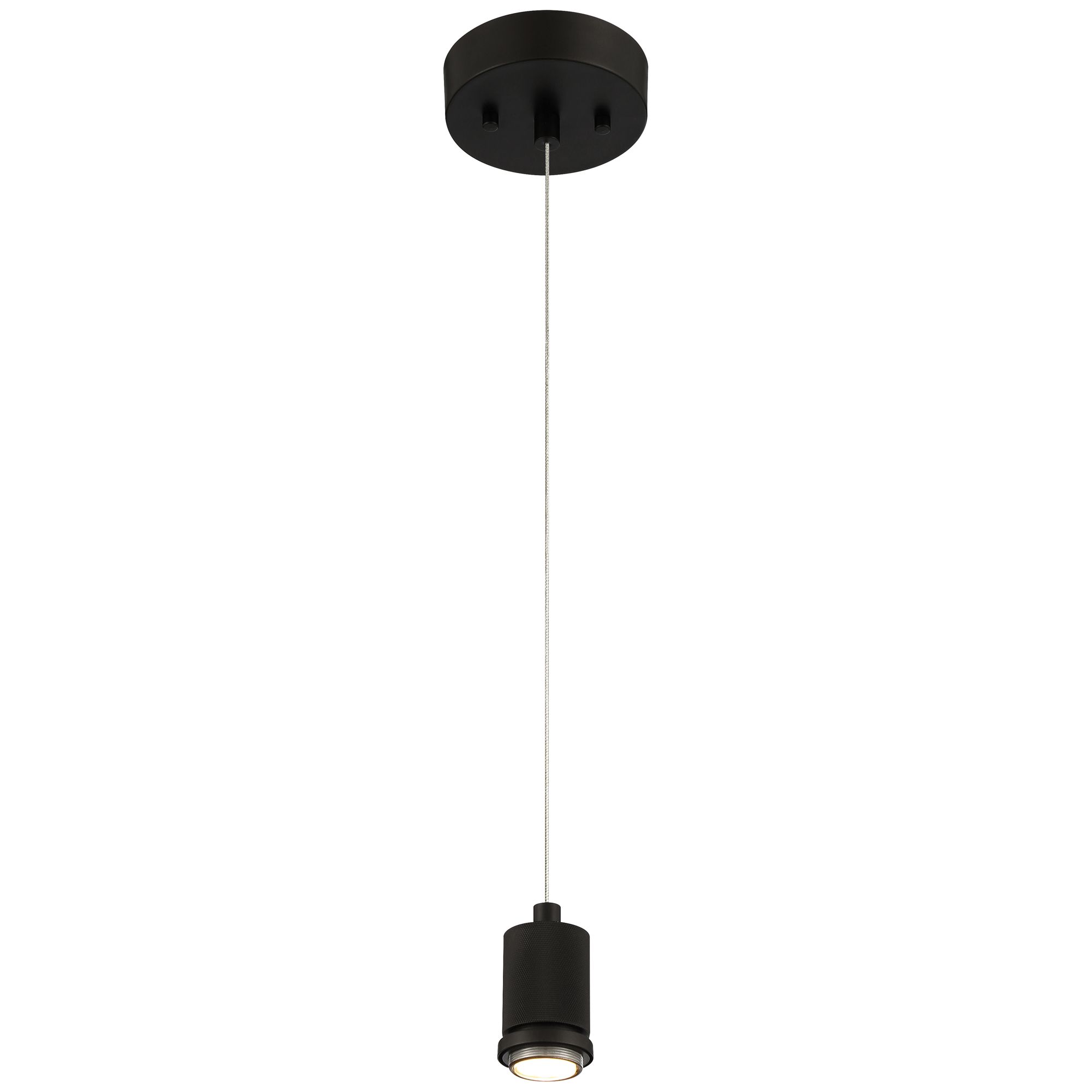 Image 3 Port Nine Burgundy LED Pendant - Matte Black Finish - Clear Glass more views