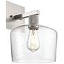 5_Port Nine Chardonnay E26 LED Wall Sconce - Brushed Steel - Seeded Glass more views