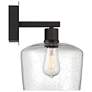 3_Port Nine Chardonnay E26 LED Wall Sconce - Matte Black - Seeded Glass more views