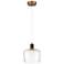 Port Nine Chardonnay LED Pendant - Antique Brushed Brass - Clear Glass