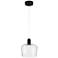 Port Nine Chardonnay LED Pendant - Matte Black Finish - Clear Glass