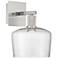 Port Nine Chardonnay LED Wall Sconce - Brushed Steel - Clear Glass
