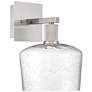 1_Port Nine Chardonnay LED Wall Sconce - Brushed Steel - Seeded Glass