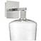Port Nine Chardonnay LED Wall Sconce - Brushed Steel - Seeded Glass
