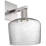 5_Port Nine Chardonnay LED Wall Sconce - Brushed Steel - Seeded Glass more views