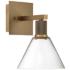 Port Nine Martini 11 1/2" High Brushed Brass LED Wall Sconce