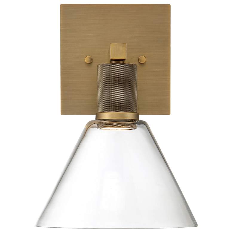 Image 2 Port Nine Martini 11 1/2" High Brushed Brass LED Wall Sconce more views