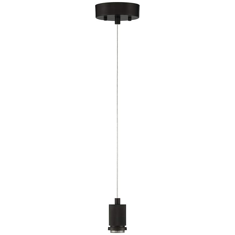 Image 2 Port Nine Martini 8" Wide Matte Black LED Mini Pendant more views