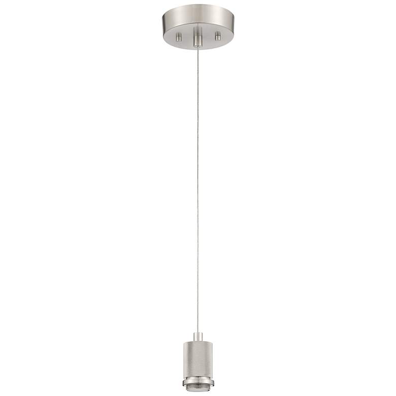 Image 4 Port Nine Martini 8" Wide Steel Clear Glass LED Mini Pendant more views