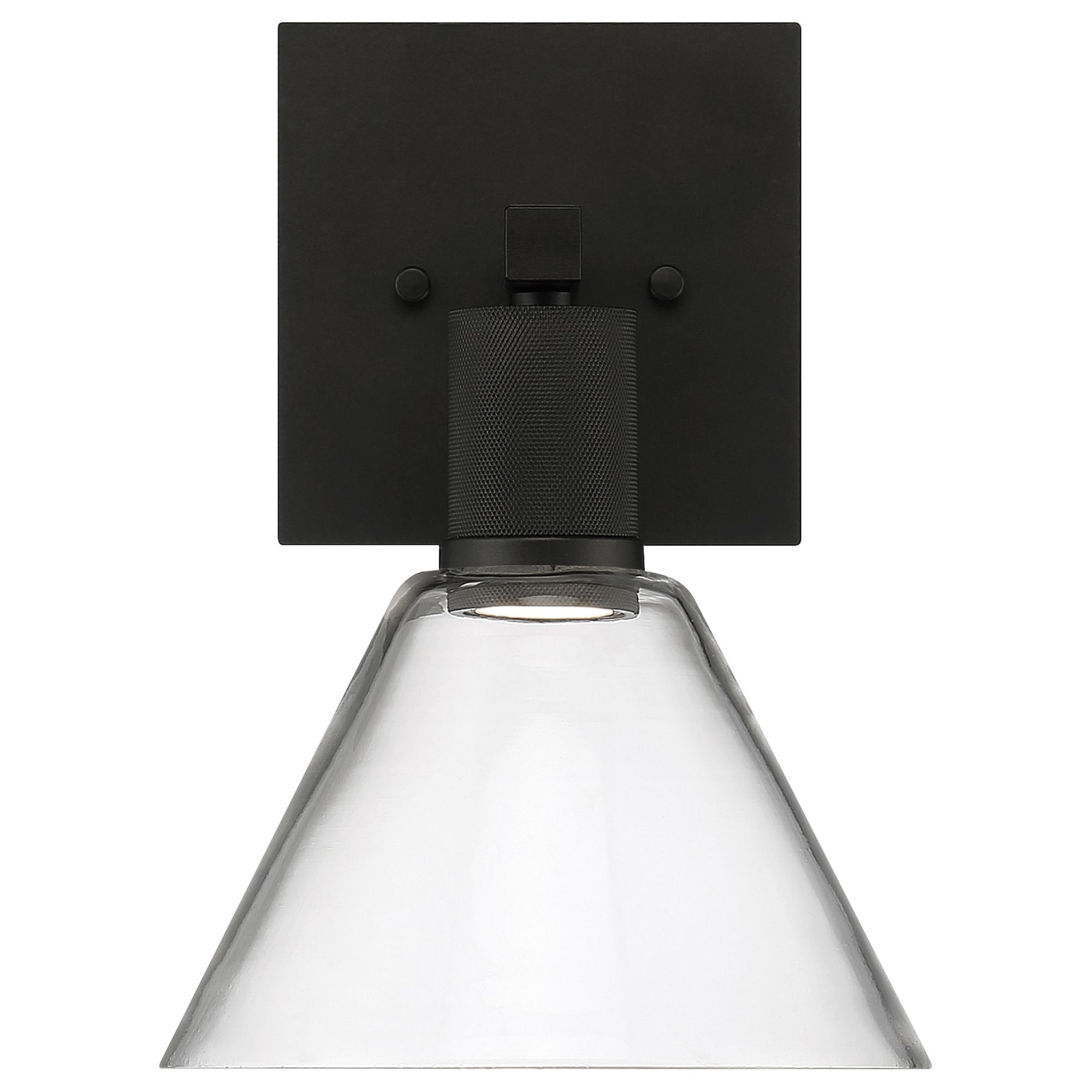 Image 2 Port Nine Martini LED Wall Sconce - Matte Black - Clear Glass more views