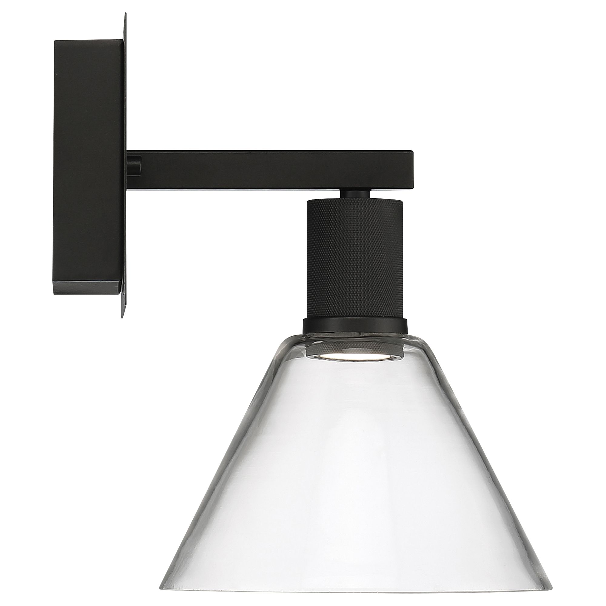 Image 3 Port Nine Martini LED Wall Sconce - Matte Black - Clear Glass more views
