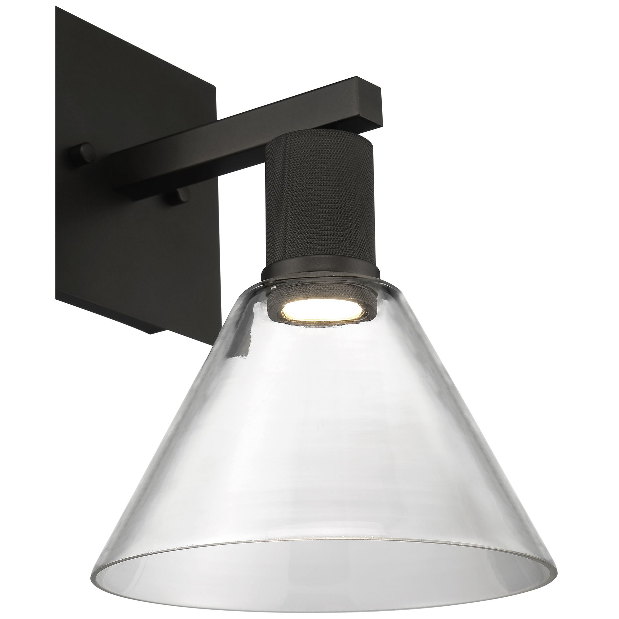 Image 5 Port Nine Martini LED Wall Sconce - Matte Black - Clear Glass more views