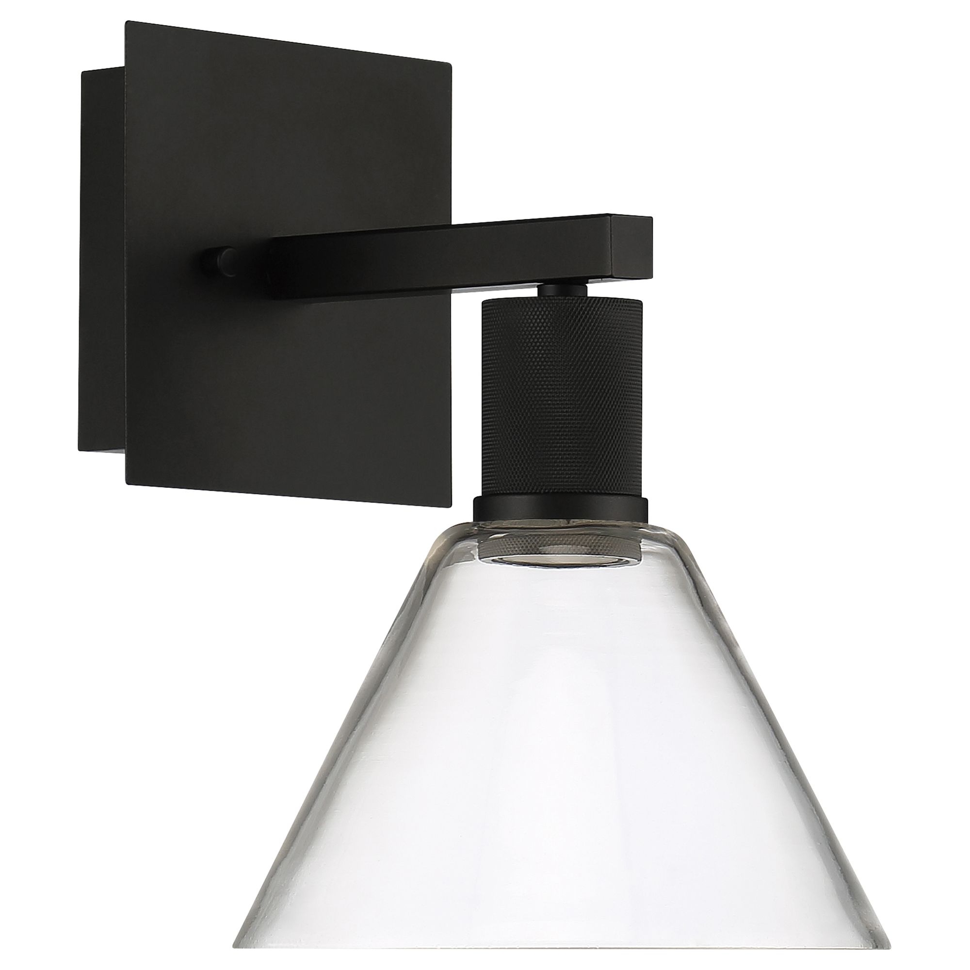 Image 6 Port Nine Martini LED Wall Sconce - Matte Black - Clear Glass more views