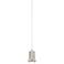Port Nine Stark 2.25"W Brushed Steel  LED Pendant with Clear Frosted S