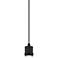 Port Nine Stark 2.25"W Matte Black  LED Pendant with Clear Frosted Sha