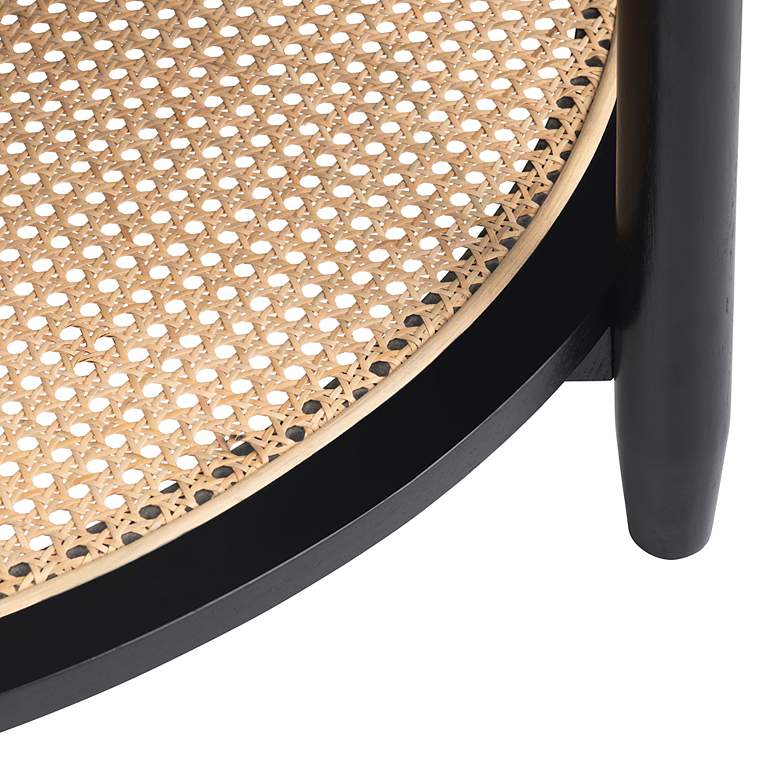 Image 2 Port Royal 36" Wide Painted Black Round Cocktail Table more views