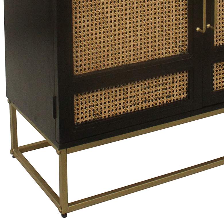 Image 3 Port Royal 40" Wide Wood and Metal 2-Door Accent Cabinet more views