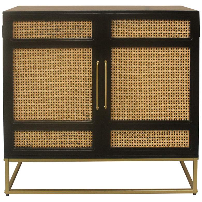 Image 4 Port Royal 40" Wide Wood and Metal 2-Door Accent Cabinet more views