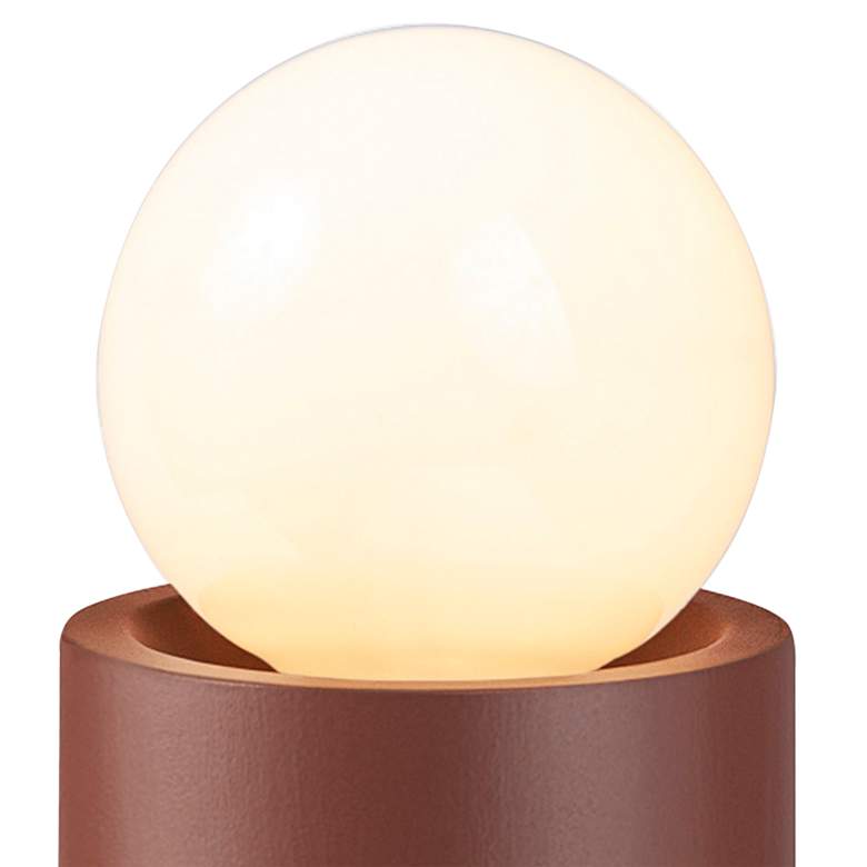 Image 2 Portable 11 1/2" High Canyon Clay Ceramic Accent Table Lamp more views