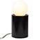 Portable 11 1/2" High Carbon Matte Black Accent Table Lamp
