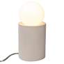 Portable 11 1/2" High Matte White Ceramic Accent Table Lamp