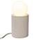 Portable 11 1/2" High Matte White Ceramic Accent Table Lamp