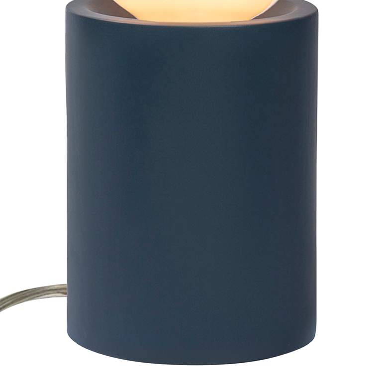 Image 3 Portable 11 1/2 inch High Midnight Sky Ceramic Accent Table Lamp more views