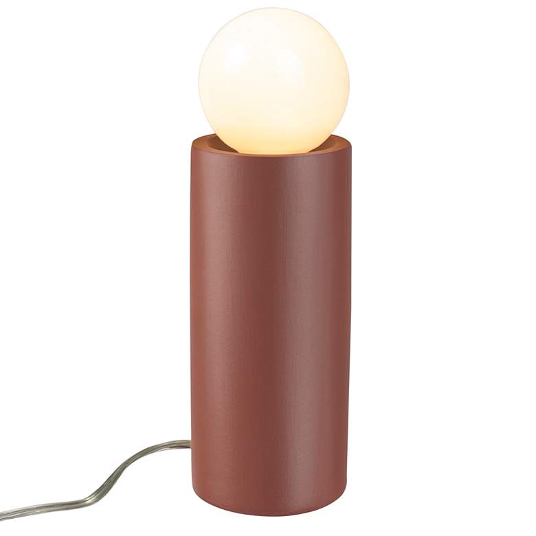 Image 1 Portable 16 1/2" High Canyon Clay Ceramic Accent Table Lamp