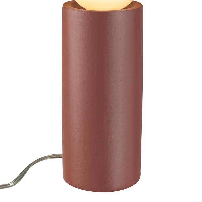 Image 3 Portable 16 1/2" High Canyon Clay Ceramic Accent Table Lamp more views