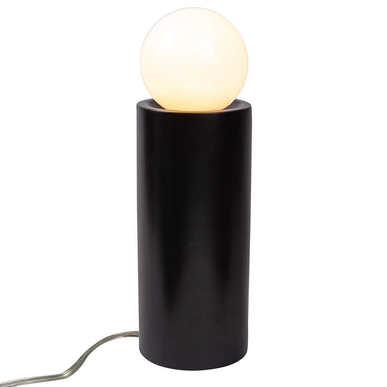 Image 2 Portable 16 1/2" High Carbon Matte Black Accent Table Lamp