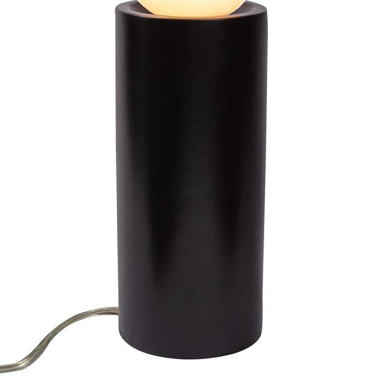Image 4 Portable 16 1/2" High Carbon Matte Black Accent Table Lamp more views