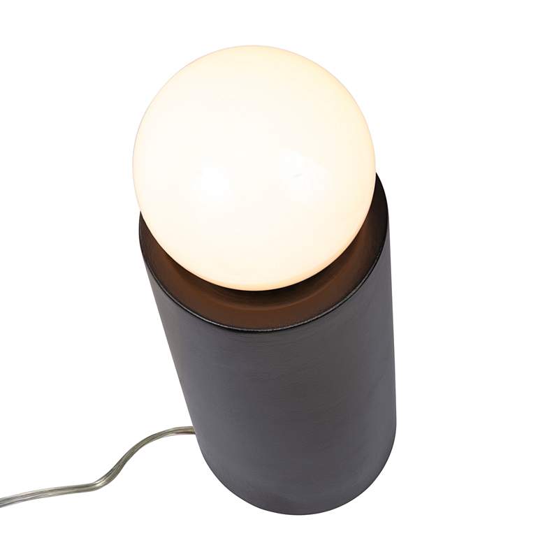 Image 5 Portable 16 1/2 inch High Carbon Matte Black Accent Table Lamp more views