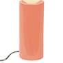 Portable 16 1/2" High Gloss Blush Ceramic Accent Table Lamp