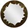 Portal Shiny Gold 40" Round Decorative Wall Mirror