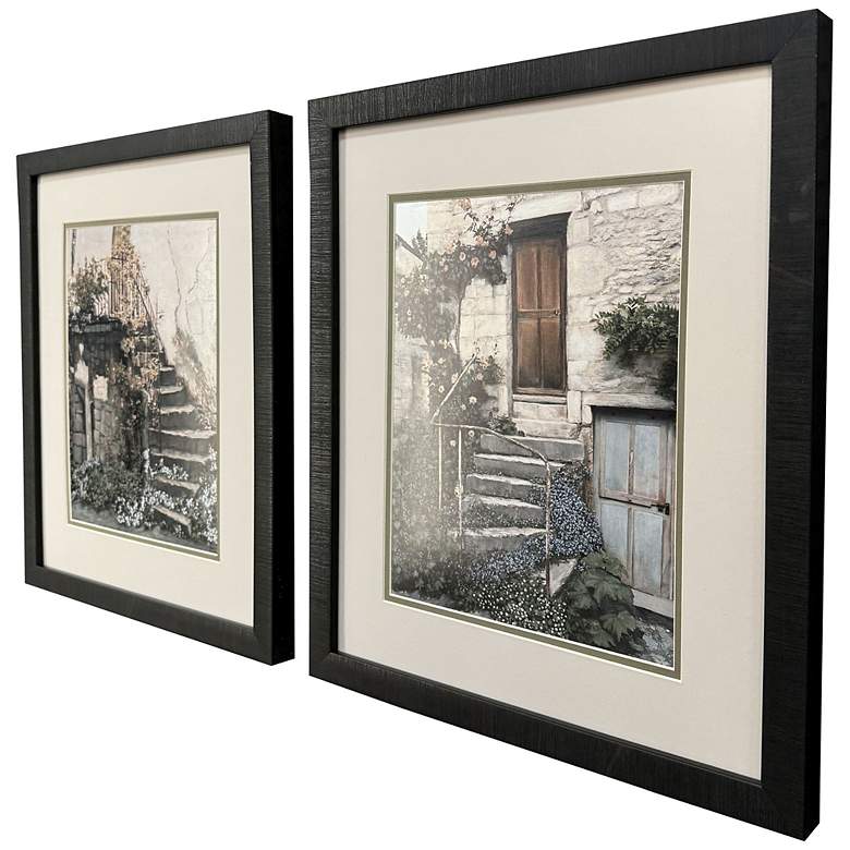 Image 2 Porte 18"W x 21"H Framed Art Set of 2 more views