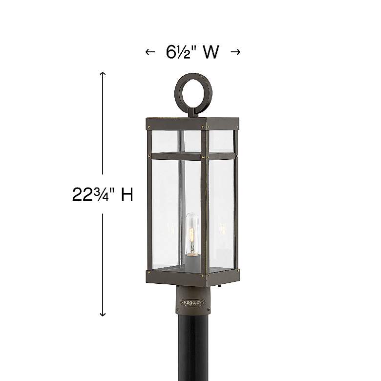Image 5 Porter 22 3/4 inch High Oil Rubbed Bronze Outdoor Post Light more views