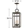 4_Porter 31 1/4"H Oil-Rubbed Bronze LED Outdoor Hanging Light more views