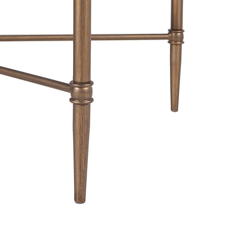 Image 5 Porter 44" Wide Bronze Metal Rectangular Coffee Table more views
