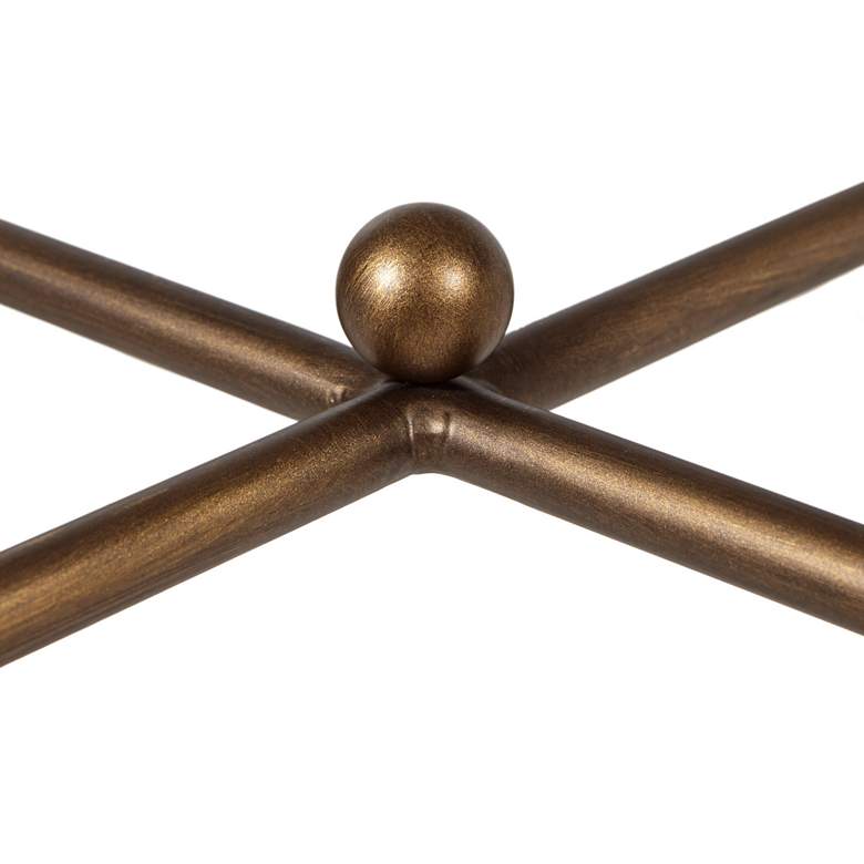 Image 6 Porter 44" Wide Bronze Metal Rectangular Coffee Table more views