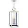 Porter 9"W Polished Nickel and White 3-Light Mini Pendant