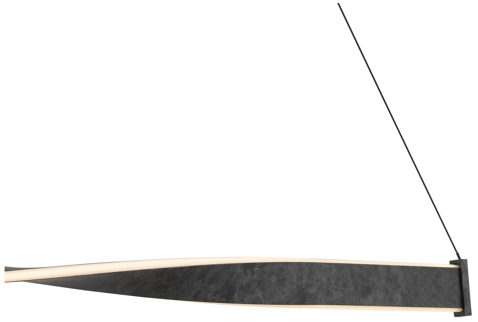 Porter Integrated LED Old Black Island Light with CCT Switch