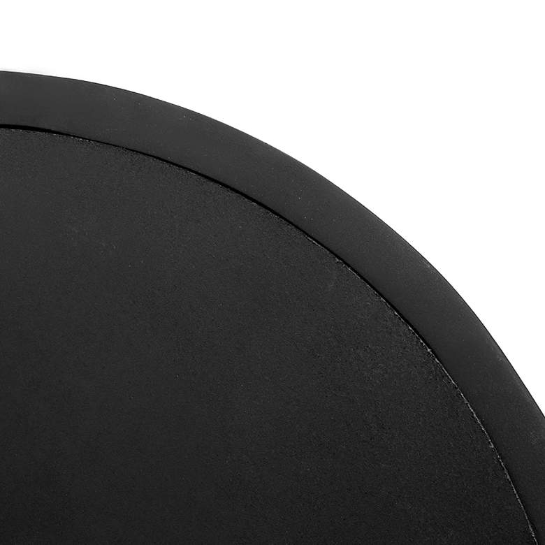 Image 3 Porthole 19.8" Round Black Mango Wood Wall Mirror more views